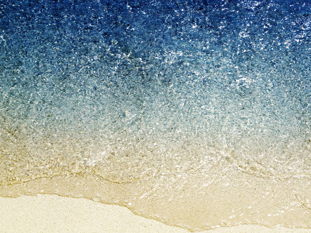Wasser Textur Sand Strand Sommer Urlaub Hintergrund - Foto, Bild