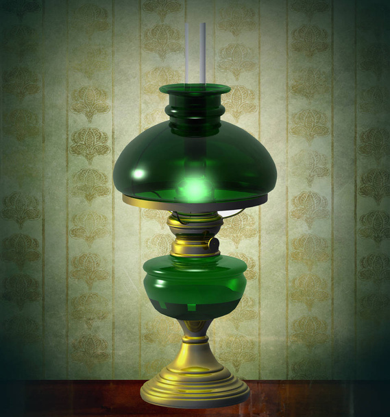Антикварная лампа
 - Фото, изображение