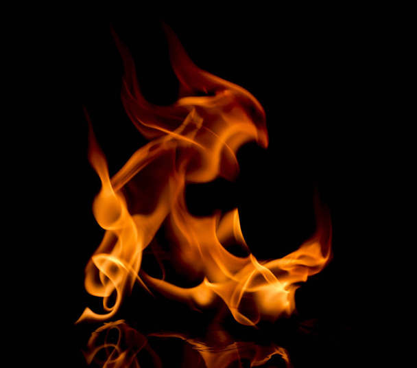 fire flames background - Φωτογραφία, εικόνα