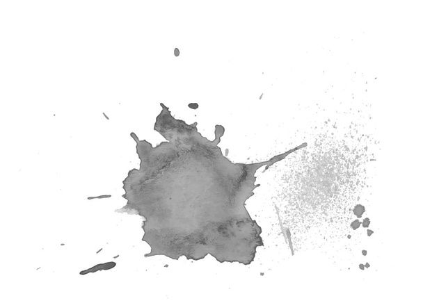 Mancha de aquarela preta. fundo textura aquarela
 - Vetor, Imagem