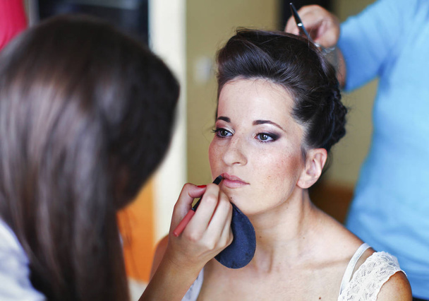 Preparations of bride before the wedding - Photo, image
