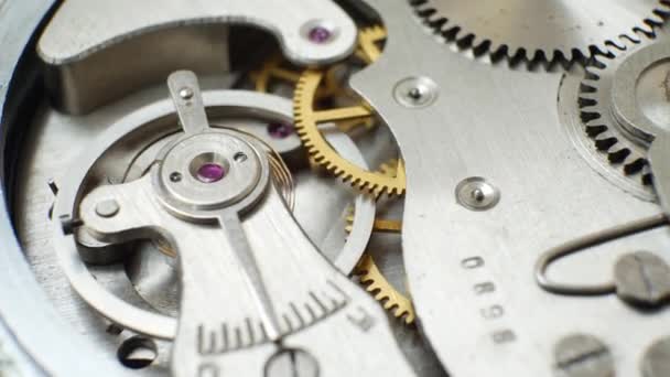 Clockwork oude mechanisch horloge - Video