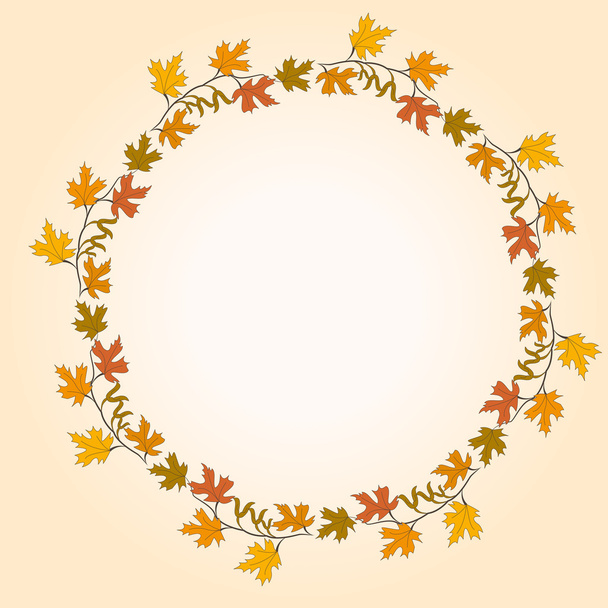 Hoja de otoño
 - Vector, imagen