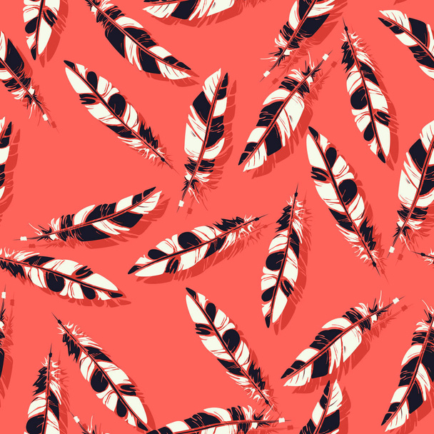 Vector feathers pattern - Vektor, kép