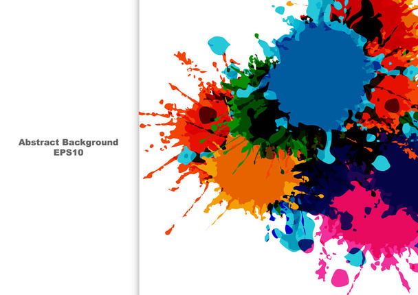 abstraite éclaboussure couleur fond desing. illustration vectorielle d
 - Vecteur, image