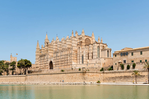 A Catedral de Santa Maria de Palma, mais comumente referida como "La Seu", é uma catedral gótica católica localizada em Palma, Maiorca, Espanha.
. - Foto, Imagem