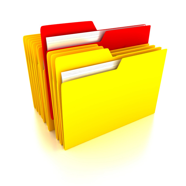 Folders over white background - Фото, зображення