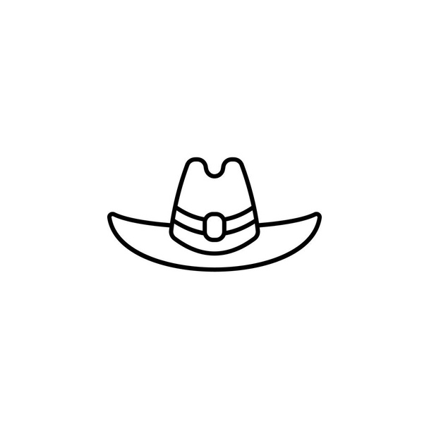 Sombreros stetson línea icono. Elemento de los sombreros icono
  - Vector, Imagen