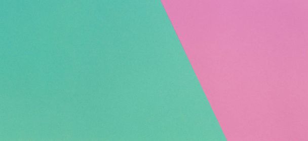 Fondo de textura de papel rosa claro y turquesa. Fondo de papel geométrico abstracto con colores de moda
 - Foto, imagen