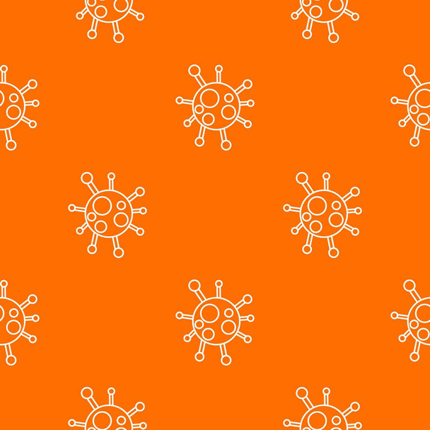 Chlamydia virus pattern vector orange - Vector, imagen