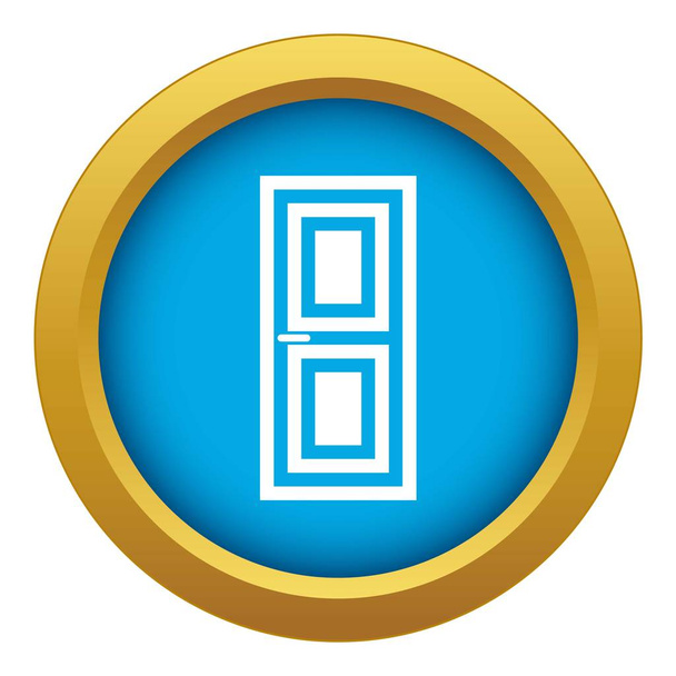 Door icon blue vector isolated - Vetor, Imagem