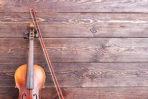 Vintage violin and text space. - Photo, Image