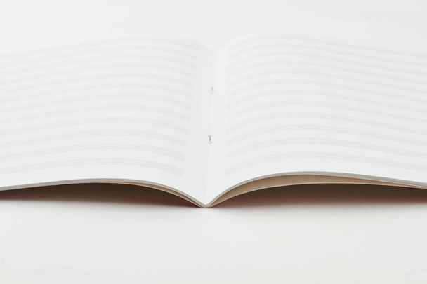 Blank book for musical notes. - Photo, Image