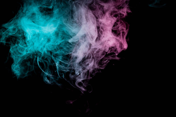 farbigen Hintergrund mit sich windenden Rauchwolken von Mustern der - Foto, Bild