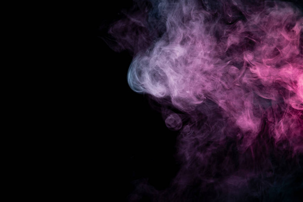 Fundo colorido com nuvens sinuosas de fumaça de padrões de
 - Foto, Imagem