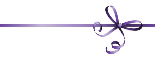 paars gekleurde lint Bow - Vector, afbeelding