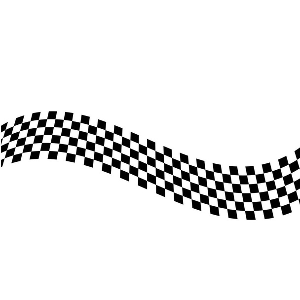 Дизайн значка гоночного прапора
 - Вектор, зображення