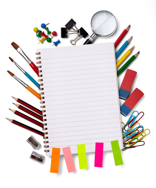 school education supplies items - Foto, imagen