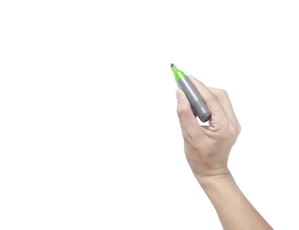 Рука тримає маркерну ручку для запису
 - Фото, зображення