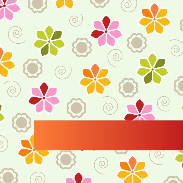 Flower background design - Vector, Imagen