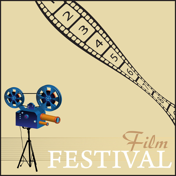 Film festival - Vektor, kép