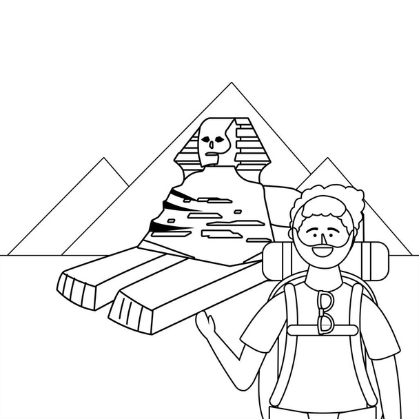 The Sphinx of Giza design - Vector, Image