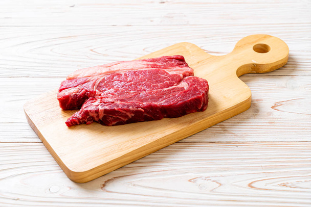fresh raw beef steak - Фото, изображение