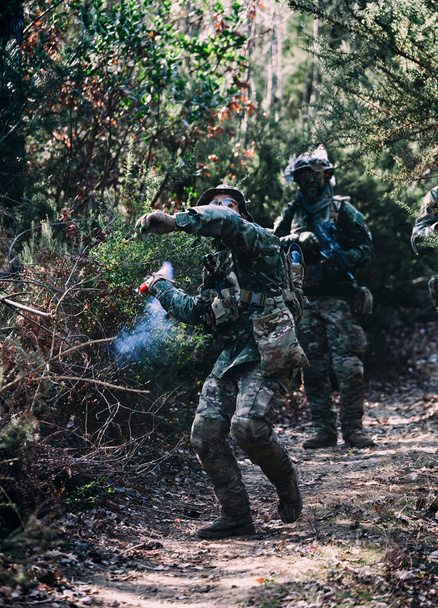 Airsoft military game - Photo, Image