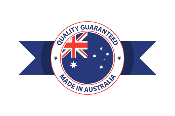Fabriqué en Australie timbre de qualité. Illustration vectorielle originale
 - Vecteur, image