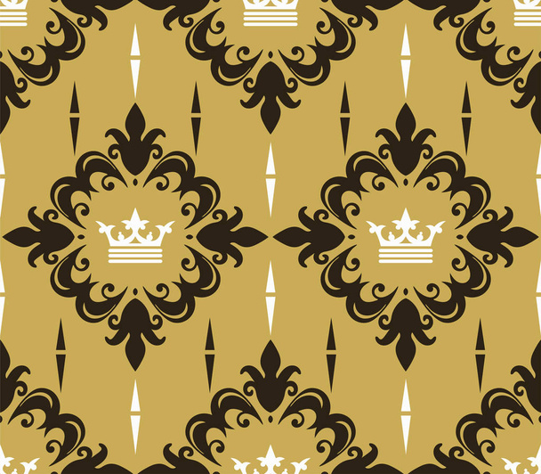 Arrière-plan royal, motif homogène. Image vectorielle
 - Vecteur, image