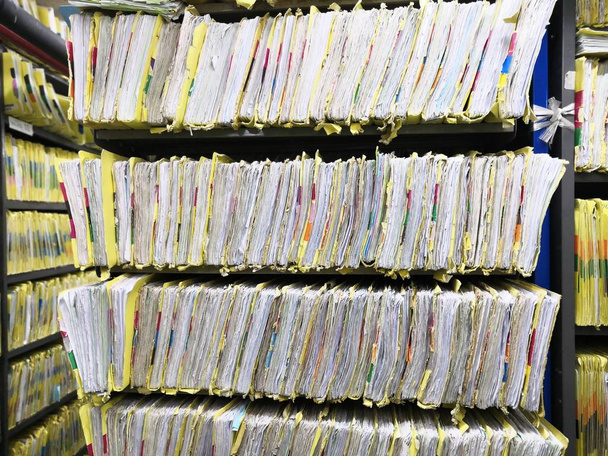 Document control room in hospital for important documents.Abstract.Data file.Important file.Important file. - Photo, Image