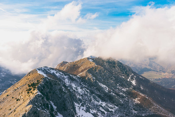 Landschap op de top van de berg Lovcen in Montenegro - Foto, afbeelding