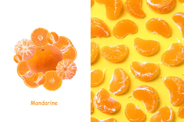 rozložení mandarinky - Fotografie, Obrázek