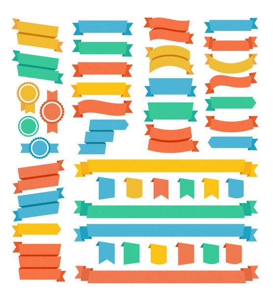 Diferentes tipos de decoración de color conjunto de cinta. Vector
 - Vector, imagen