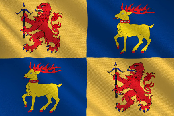 La bandiera della contea di Kalmar è una contea della Svezia meridionale
 - Foto, immagini