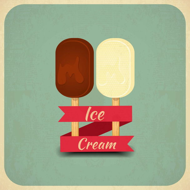 Ice Cream Retro - Vecteur, image