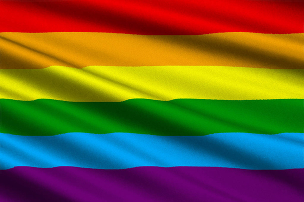 Arco Iris Gay y LGBT Bandera
 - Foto, Imagen