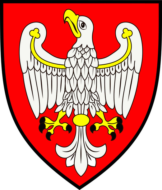 Εθνόσημο της μεγαλύτερη Πολωνία Voivodeship στην Πολωνία - Διάνυσμα, εικόνα