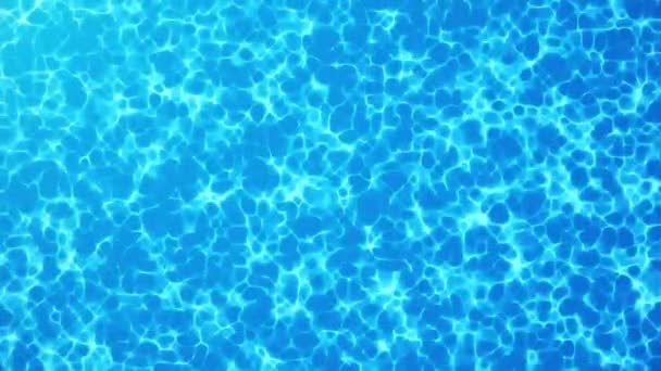 Backgoround cáustico de agua. Agua azul pura y limpia en la piscina. Animación 4K en 3D sin costuras con bucle
. - Imágenes, Vídeo