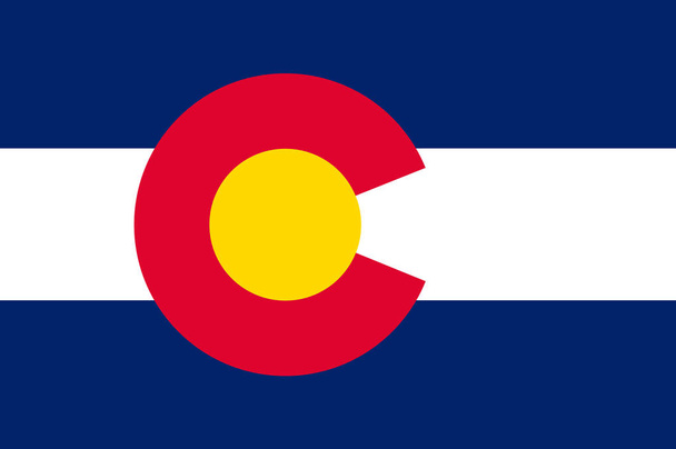 Vlajka státu colorado, usa - Vektor, obrázek