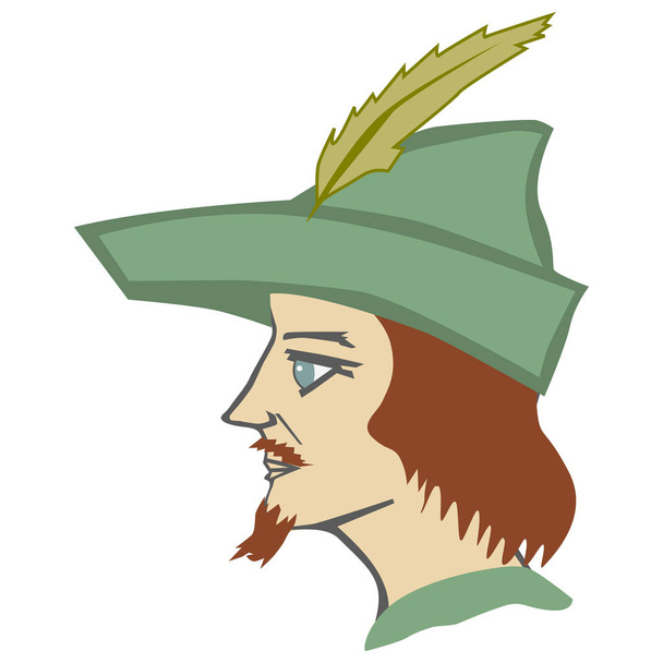 Robin Hood legendary hero from history - Wektor, obraz