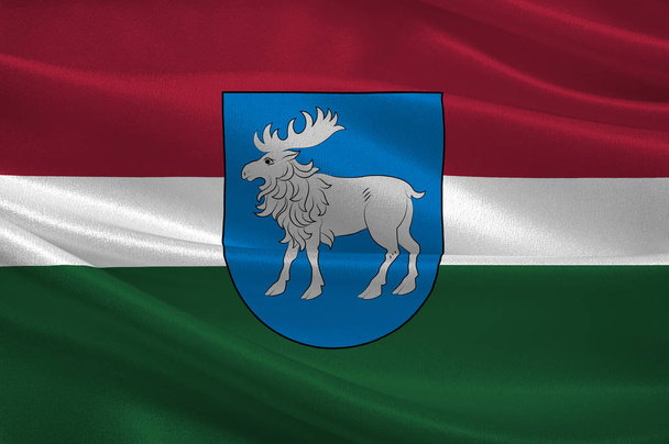 Σημαία της Σελωνίας στη Λετονία - Φωτογραφία, εικόνα