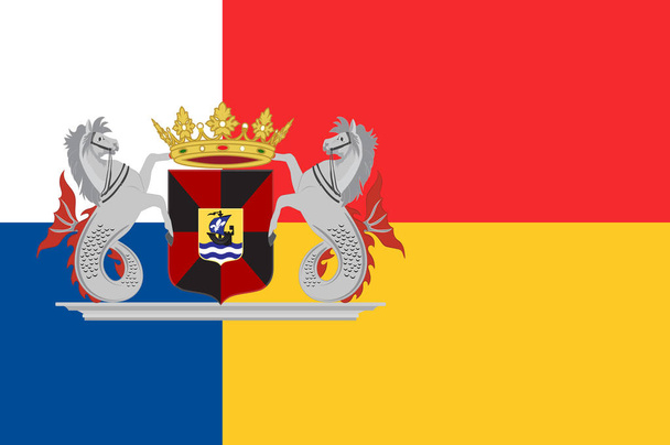 アルメレ、オランダの旗 - ベクター画像