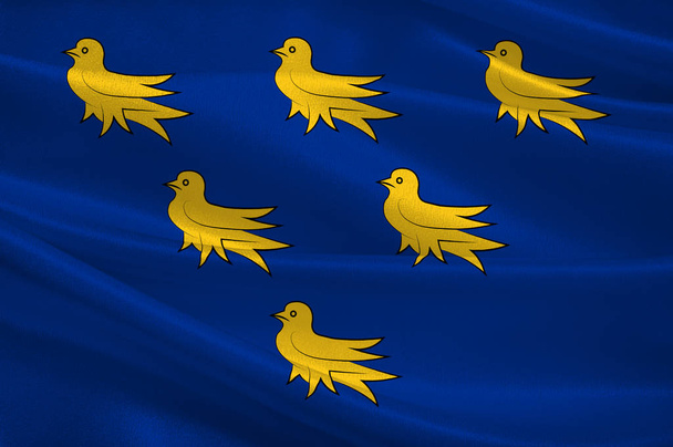 Флаг Сассекса в Англии
 - Фото, изображение