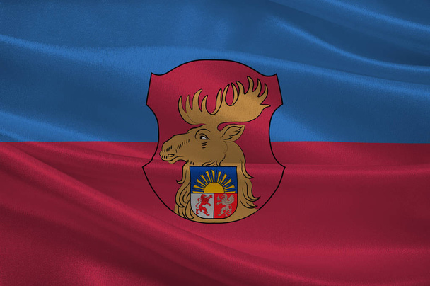 Прапор Єлгава в Сельнії (Латвія) - Фото, зображення