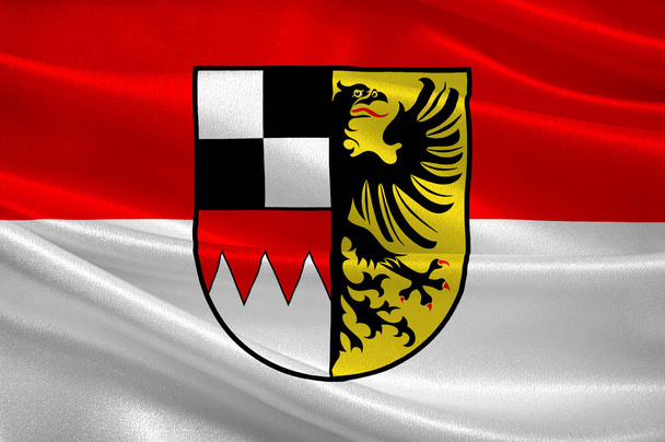 Прапор середньої Франконії в Баварії, Німеччина - Фото, зображення