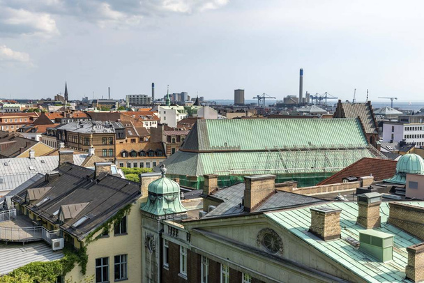 Roof tops in Helsingborg in Sweden - Photo, image