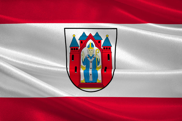 Aschaffenburgin lippu Ala-Franconiassa Baijerissa, Saksassa
 - Valokuva, kuva