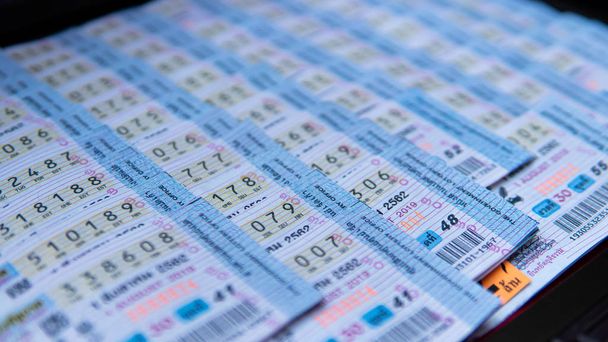 Thajské loterie se prodávají na panelu. - Fotografie, Obrázek