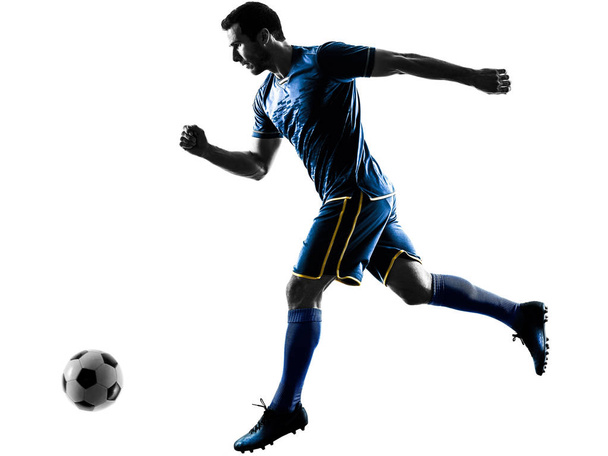 footballeur homme silhouette isolé
 - Photo, image